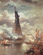 Moran, Edward Statue of Liberty Enlightening the World oil painting picture wholesale